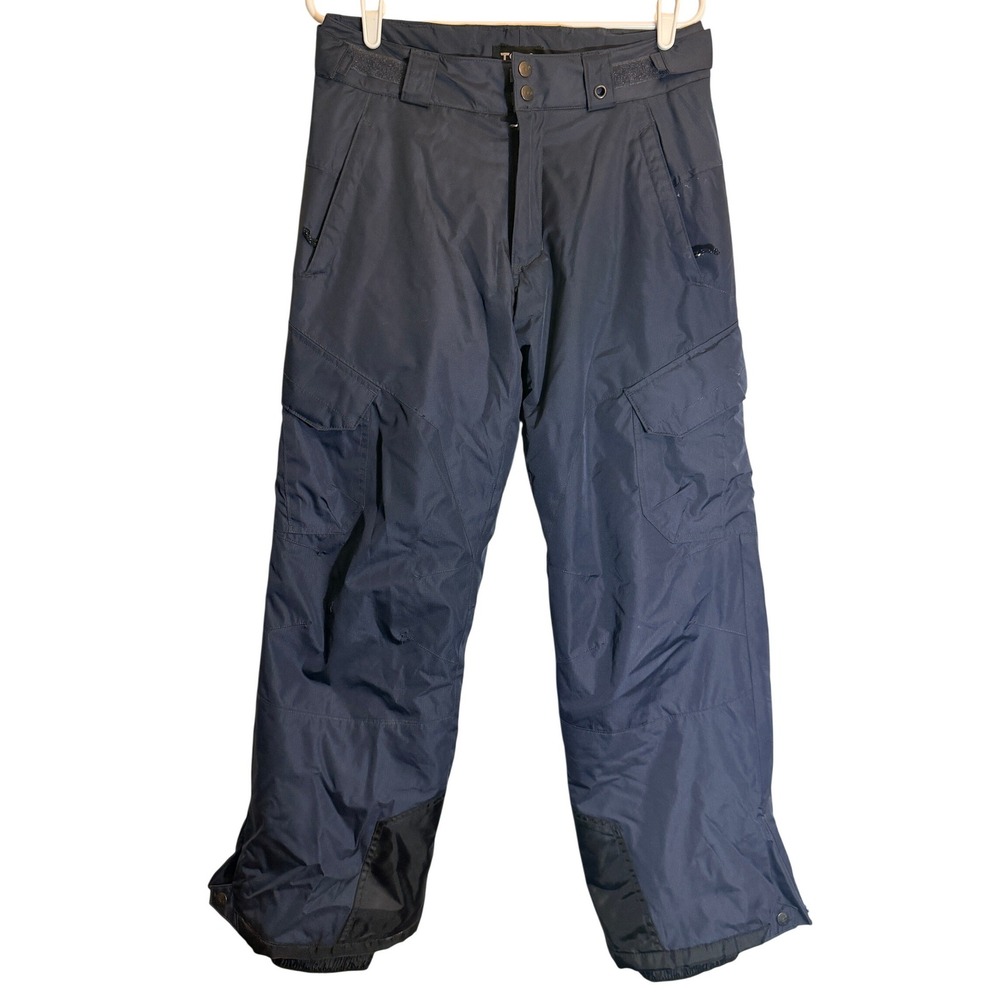 TSLA Mens Navy Blue Insulated Cargo Snow Pants Ski Snowboard Size‎ XS